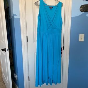 NWOT Lands End Turquoise Maxi Dress